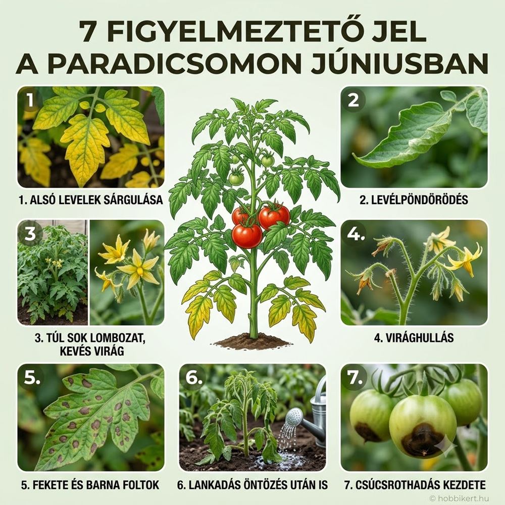 7 figyelmeztető jel a paradicsomon