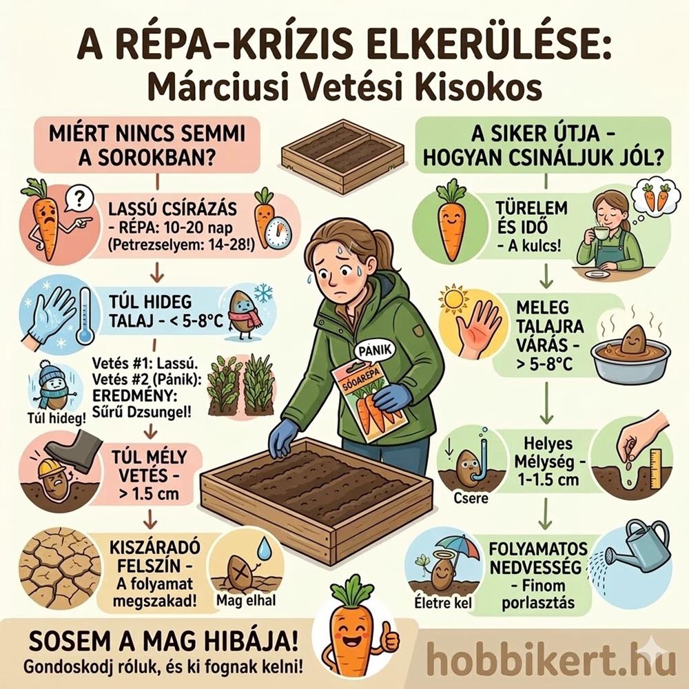 Miért nem kel ki a répa a kertben?