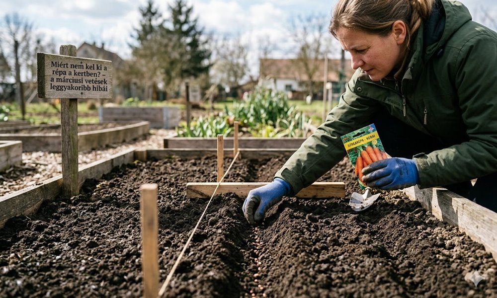 Miért nem kel ki a répa a kertben? – a márciusi vetések leggyakoribb hibái