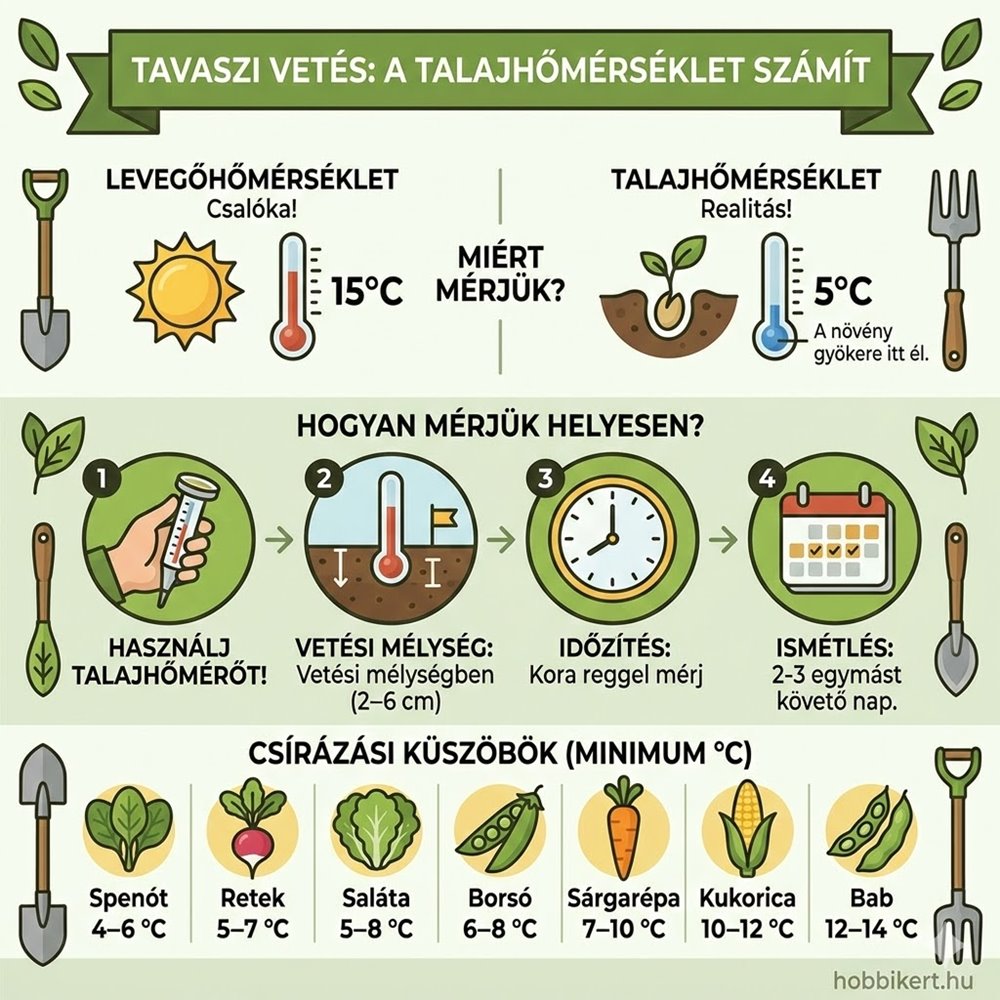 Talajhőmérséklet-mérés a gyakorlatban