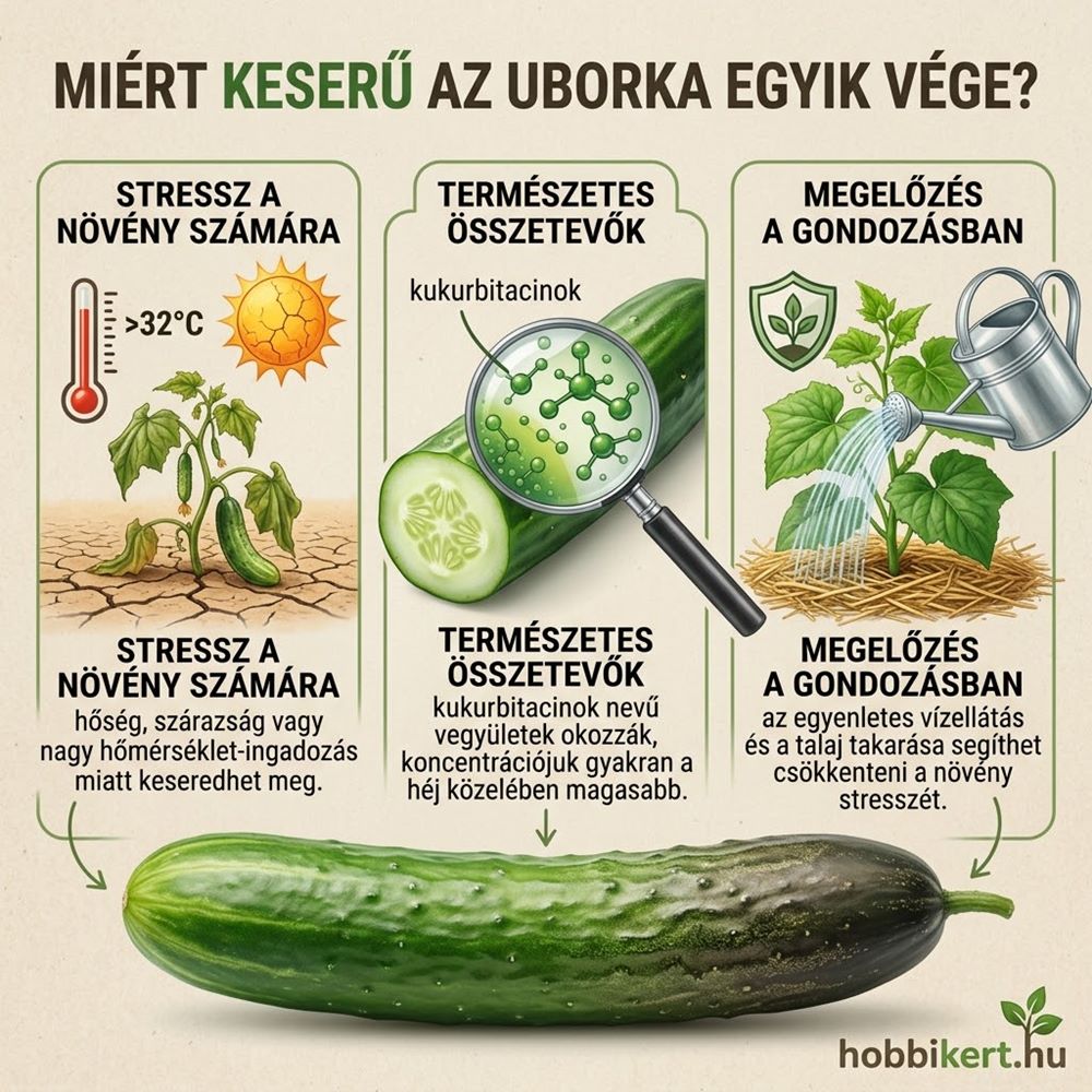 Miért keserű az uborka egyik vége?