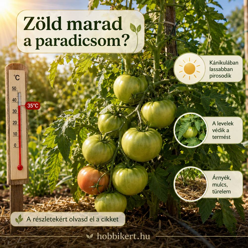Miért marad zöld a paradicsom?